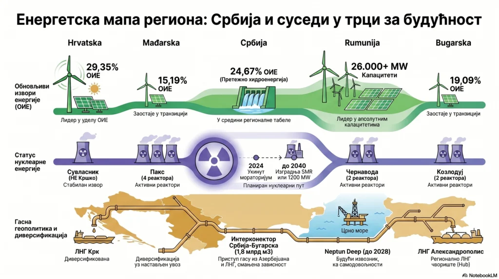 Енергетика - положај Србије на Балкану